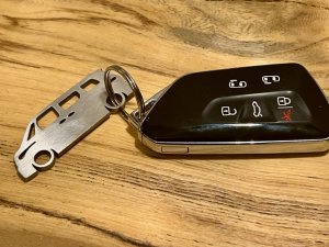 Keychain - VW ID. BUZZ Silhouette Design Keychain - VW ID. BUZZ Silhouette Design